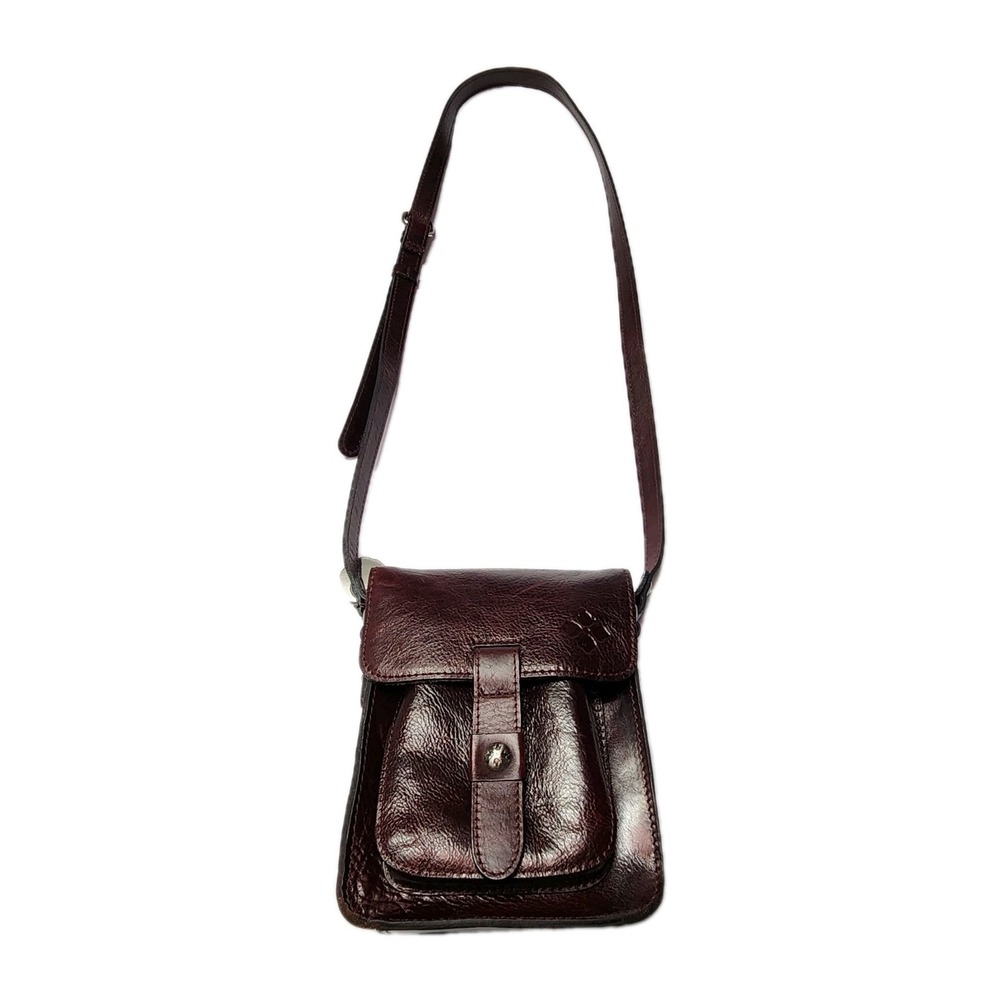 Patricia Nash 10th Anniversary Leather Crossbody Bag Burgundy - Picture 9 of 12